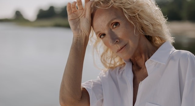 blond middle aged woman