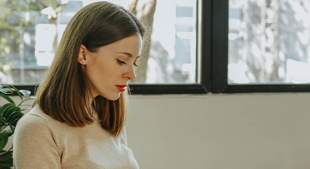 Woman with Keratoconus